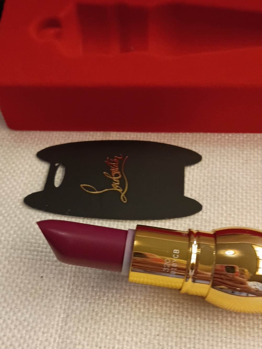 Christian Louboutin Tube Lipstick Box Red & Black. Color = Miss Clichy 320 NEW - Picture 4 of 5
